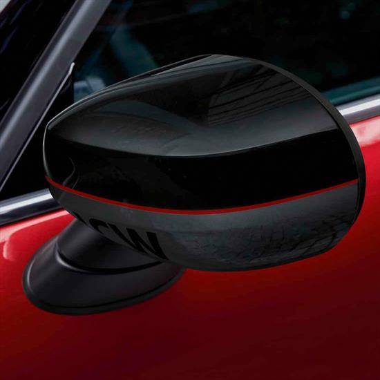 No lamp hole, Black ABS Plastic Rearview Mirror Side Wing Mirror Cover Caps Trim for Mini Cooper JCW ONE S F54 Clubman F55 Hardtop F56 HatchBack F57 Covertible F60 Countryman 2020+